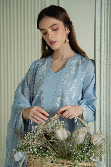 Luxury Collection Brand CROSS Stitch Available in Lawn Fabric 3pc zab919